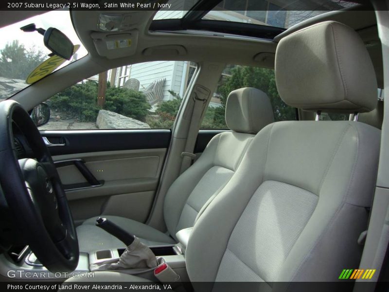 Satin White Pearl / Ivory 2007 Subaru Legacy 2.5i Wagon
