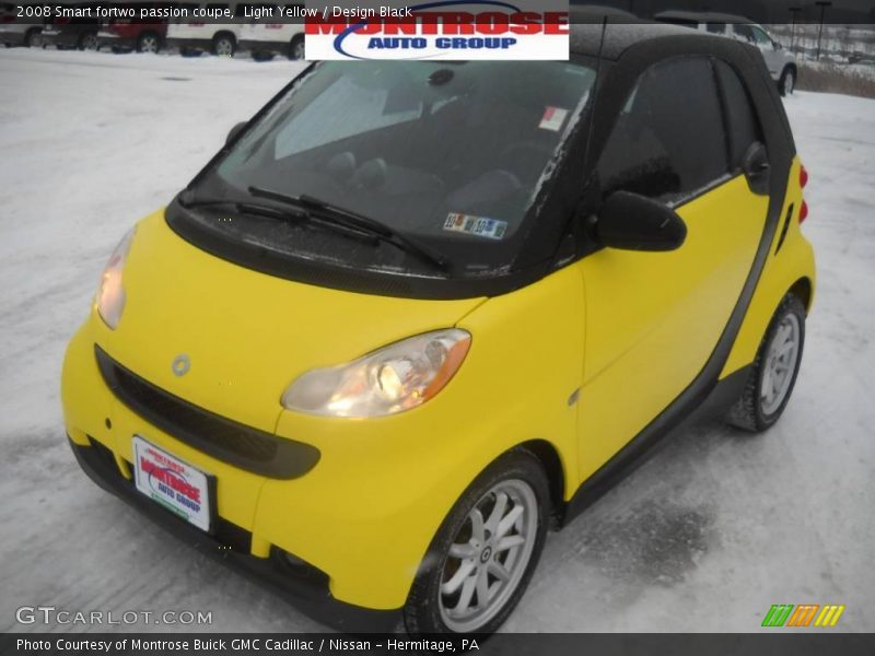 Light Yellow / Design Black 2008 Smart fortwo passion coupe