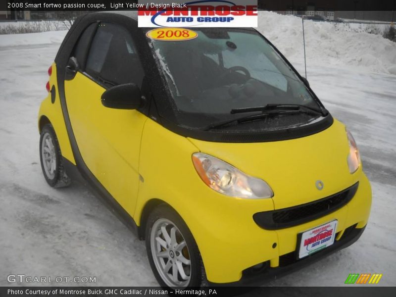 Light Yellow / Design Black 2008 Smart fortwo passion coupe