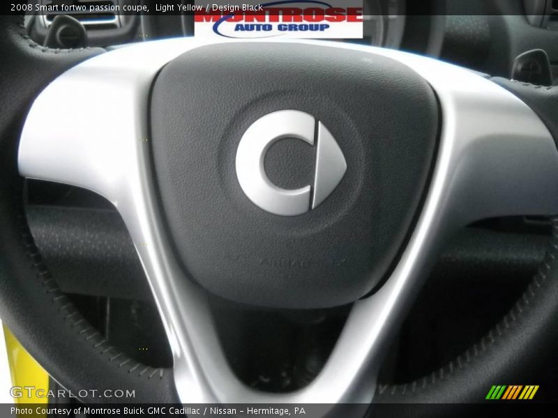 Light Yellow / Design Black 2008 Smart fortwo passion coupe