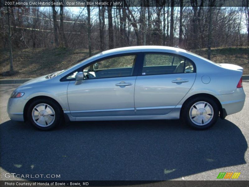 Opal Silver Blue Metallic / Ivory 2007 Honda Civic Hybrid Sedan