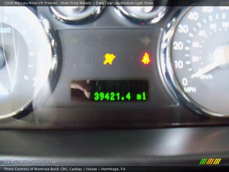 Silver Frost Metallic / Dark Charcoal/Medium Light Stone 2006 Mercury Milan V6 Premier