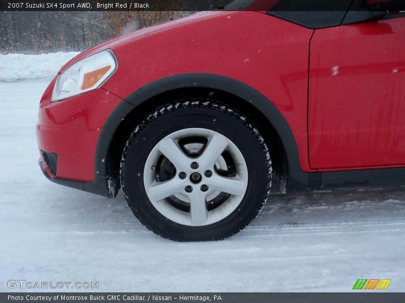 Bright Red / Black 2007 Suzuki SX4 Sport AWD