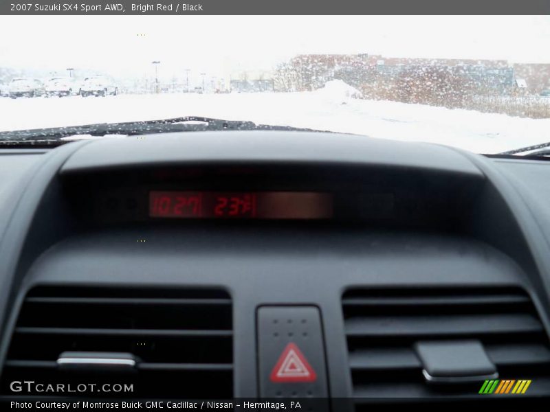 Bright Red / Black 2007 Suzuki SX4 Sport AWD