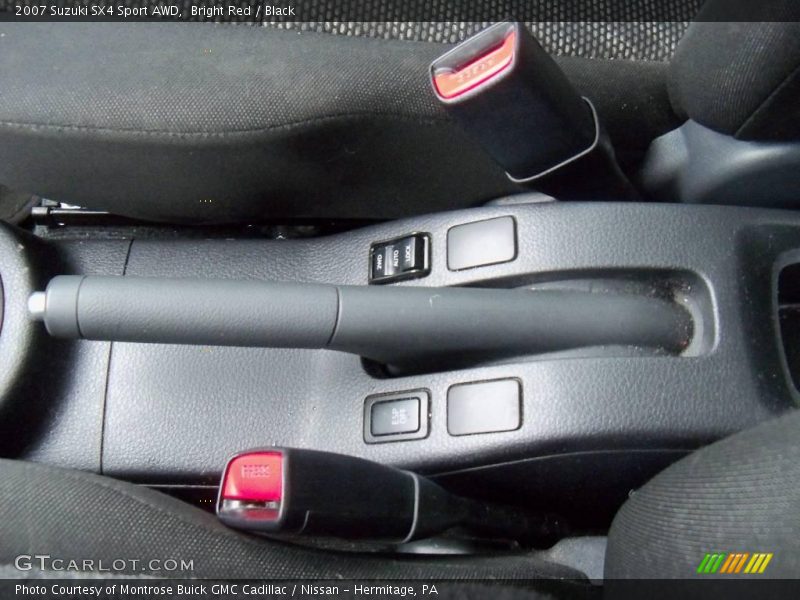 Bright Red / Black 2007 Suzuki SX4 Sport AWD