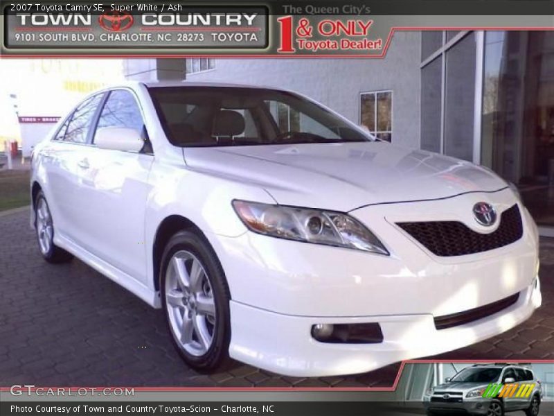 Super White / Ash 2007 Toyota Camry SE