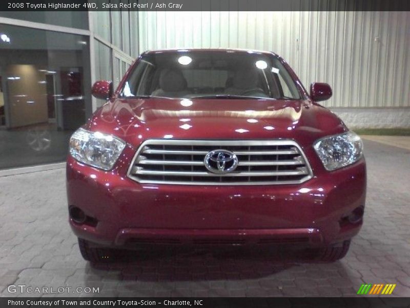 Salsa Red Pearl / Ash Gray 2008 Toyota Highlander 4WD
