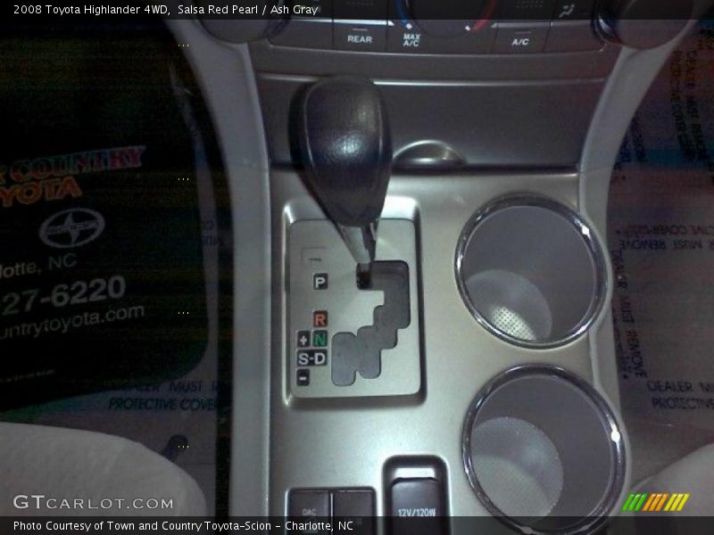 Salsa Red Pearl / Ash Gray 2008 Toyota Highlander 4WD
