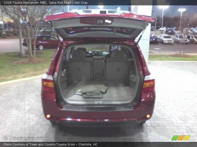 Salsa Red Pearl / Ash Gray 2008 Toyota Highlander 4WD