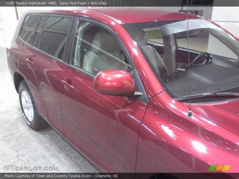 Salsa Red Pearl / Ash Gray 2008 Toyota Highlander 4WD