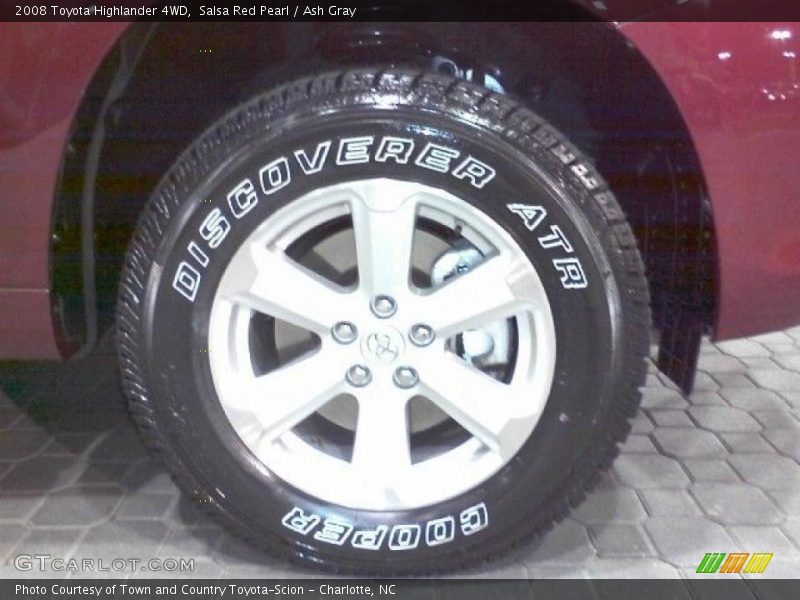 Salsa Red Pearl / Ash Gray 2008 Toyota Highlander 4WD
