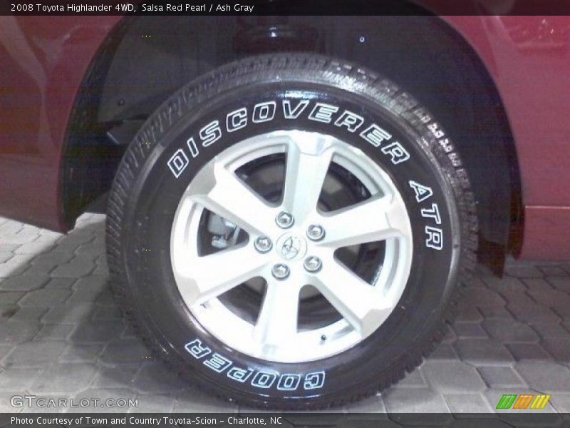 Salsa Red Pearl / Ash Gray 2008 Toyota Highlander 4WD
