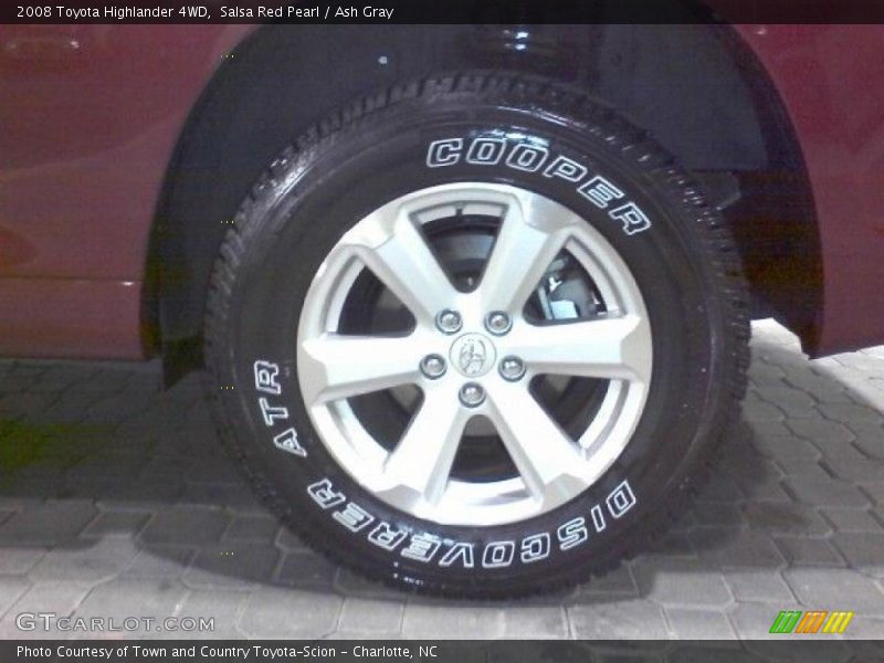 Salsa Red Pearl / Ash Gray 2008 Toyota Highlander 4WD