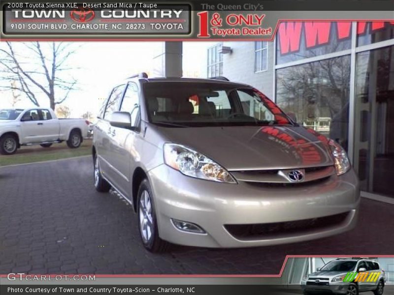 Desert Sand Mica / Taupe 2008 Toyota Sienna XLE