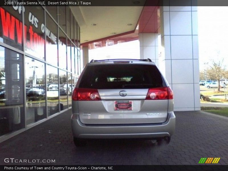 Desert Sand Mica / Taupe 2008 Toyota Sienna XLE