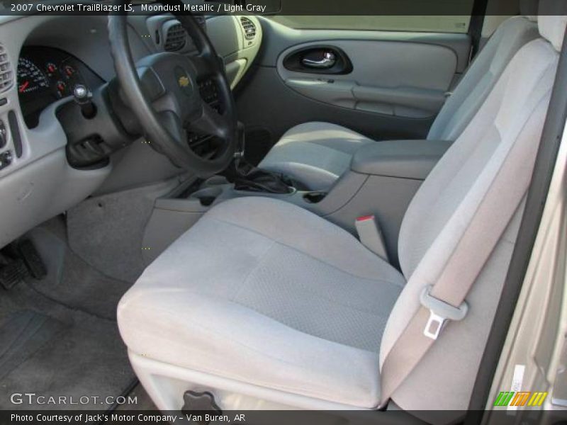 Moondust Metallic / Light Gray 2007 Chevrolet TrailBlazer LS