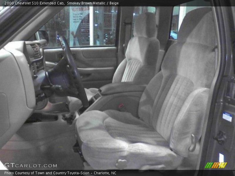 Smokey Brown Metallic / Beige 2000 Chevrolet S10 Extended Cab