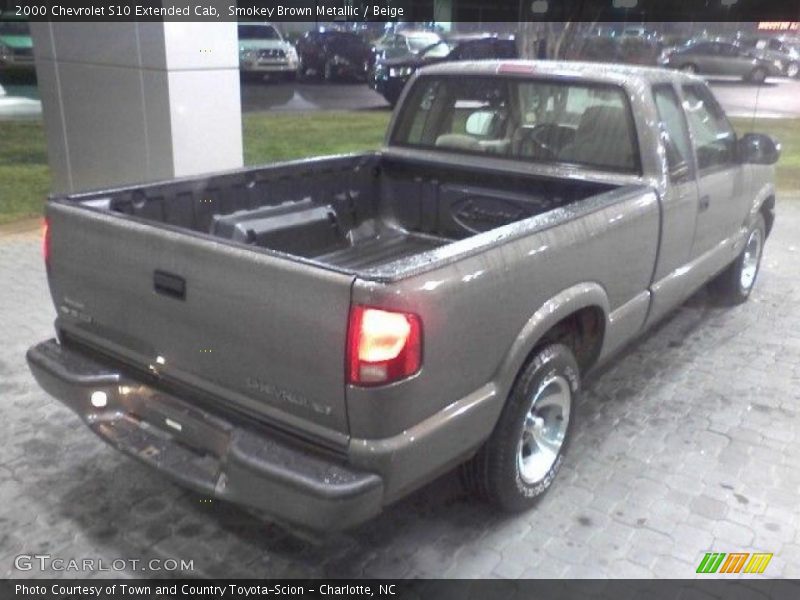 Smokey Brown Metallic / Beige 2000 Chevrolet S10 Extended Cab