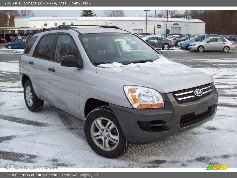 Steel Silver / Black 2006 Kia Sportage LX V6 4x4