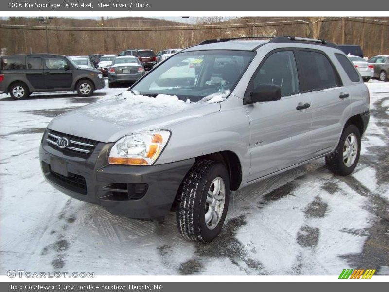 Steel Silver / Black 2006 Kia Sportage LX V6 4x4