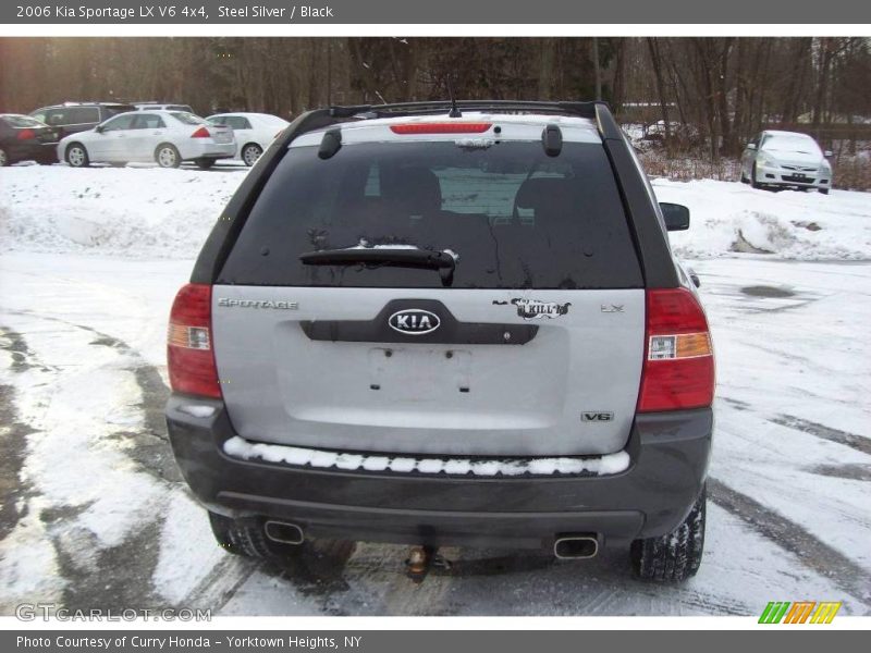 Steel Silver / Black 2006 Kia Sportage LX V6 4x4