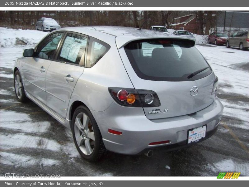 Sunlight Silver Metallic / Black/Red 2005 Mazda MAZDA3 s Hatchback