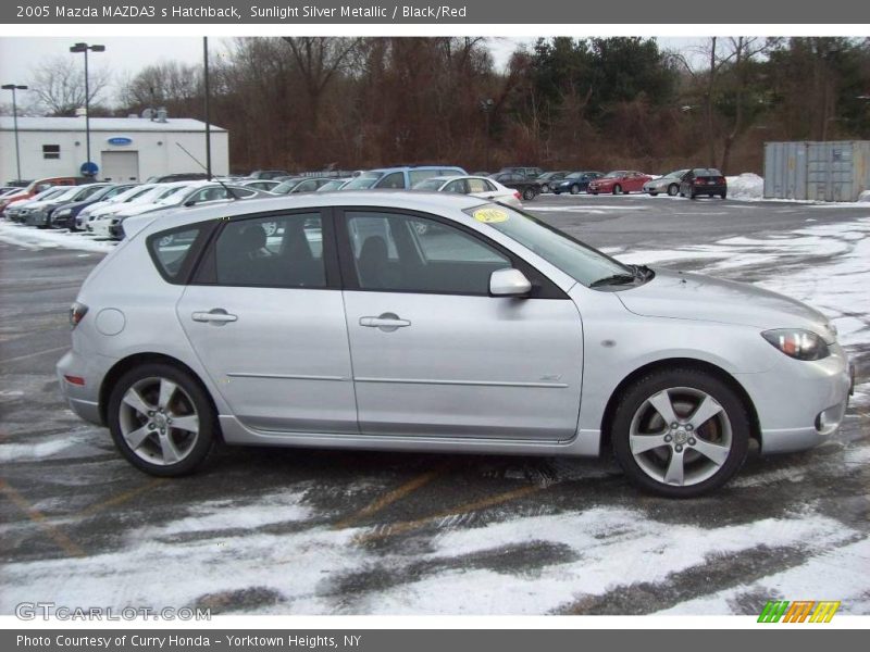 Sunlight Silver Metallic / Black/Red 2005 Mazda MAZDA3 s Hatchback