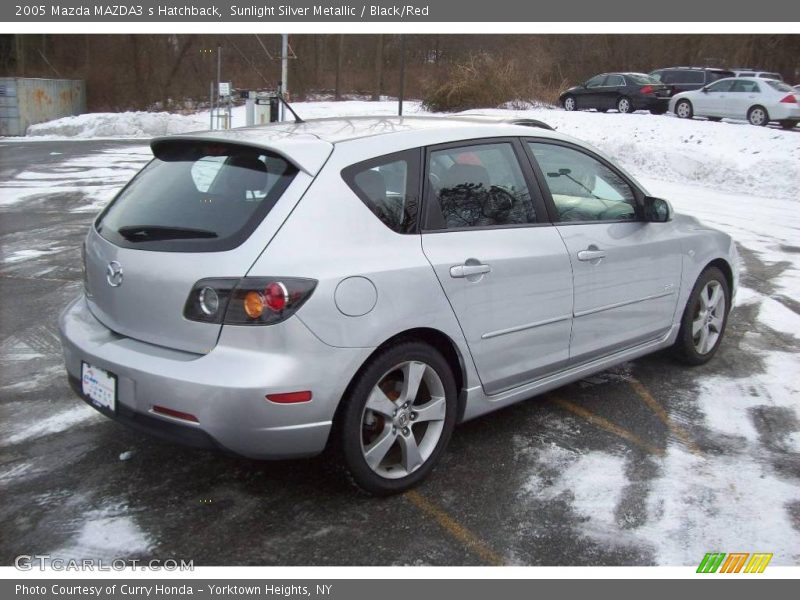 Sunlight Silver Metallic / Black/Red 2005 Mazda MAZDA3 s Hatchback