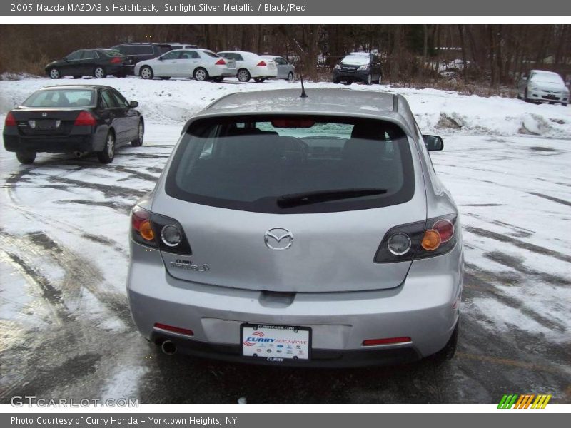 Sunlight Silver Metallic / Black/Red 2005 Mazda MAZDA3 s Hatchback