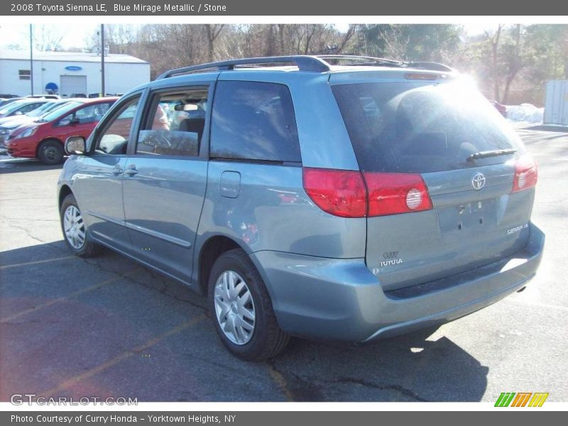 Blue Mirage Metallic / Stone 2008 Toyota Sienna LE