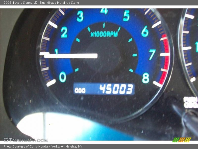 Blue Mirage Metallic / Stone 2008 Toyota Sienna LE