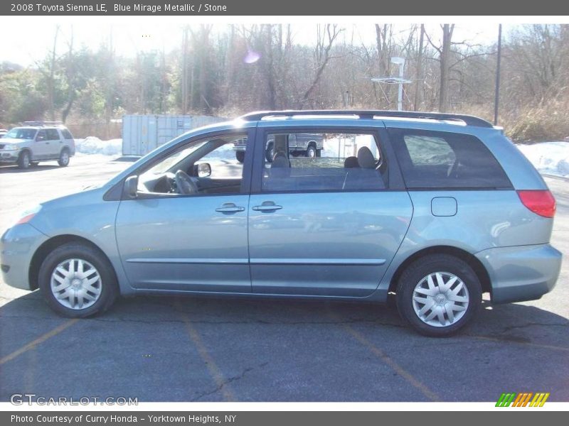 Blue Mirage Metallic / Stone 2008 Toyota Sienna LE