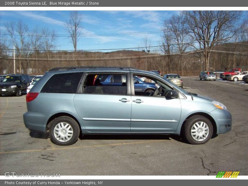 Blue Mirage Metallic / Stone 2008 Toyota Sienna LE
