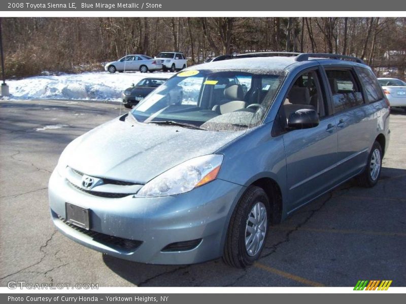 Blue Mirage Metallic / Stone 2008 Toyota Sienna LE