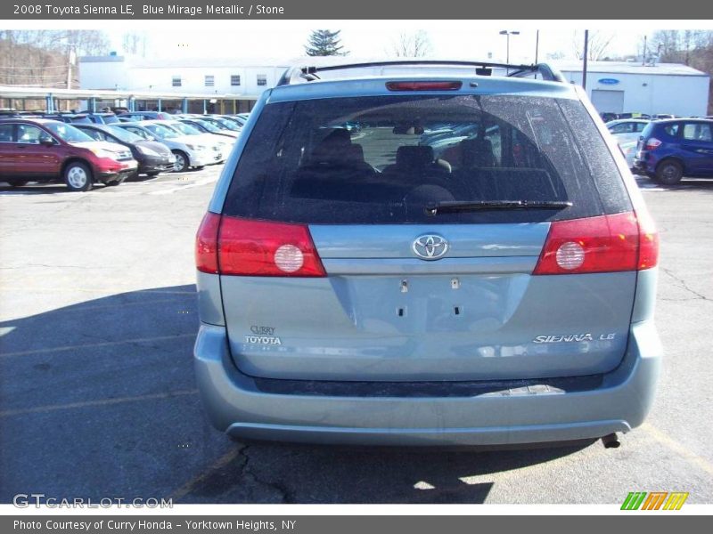 Blue Mirage Metallic / Stone 2008 Toyota Sienna LE