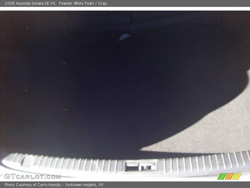 Powder White Pearl / Gray 2008 Hyundai Sonata SE V6