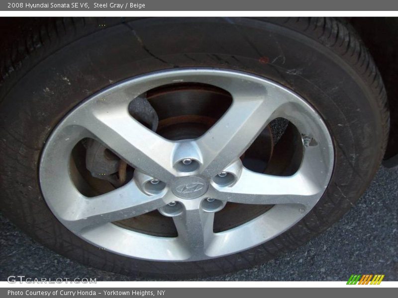 Steel Gray / Beige 2008 Hyundai Sonata SE V6