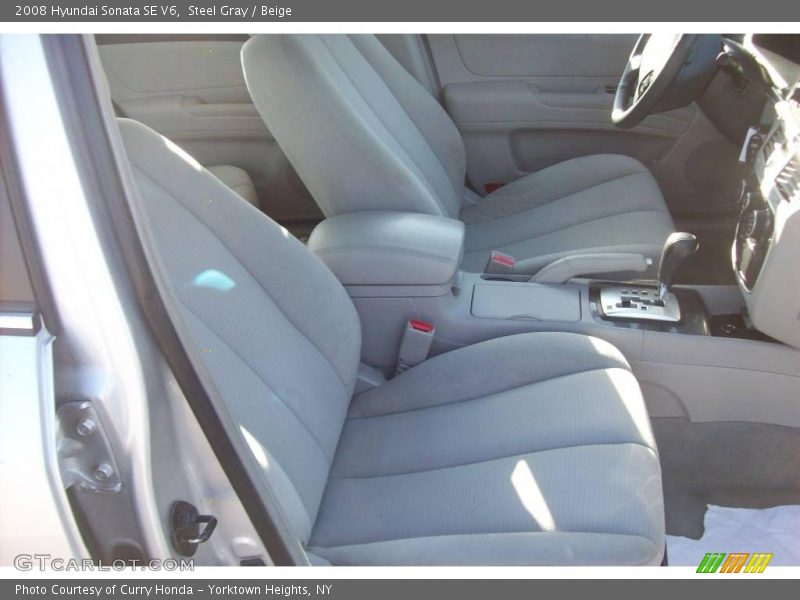 Steel Gray / Beige 2008 Hyundai Sonata SE V6