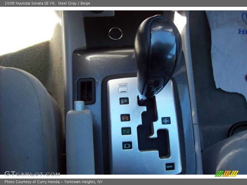 Steel Gray / Beige 2008 Hyundai Sonata SE V6