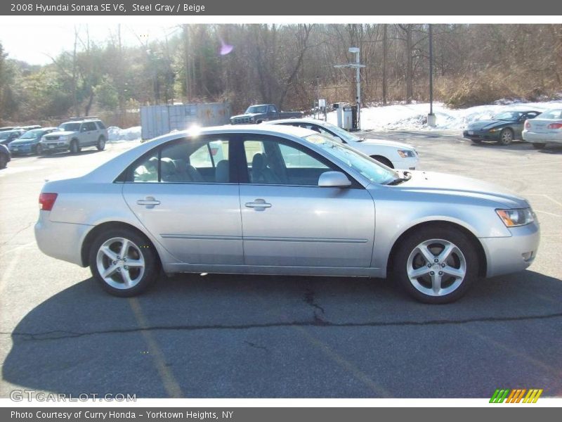 Steel Gray / Beige 2008 Hyundai Sonata SE V6