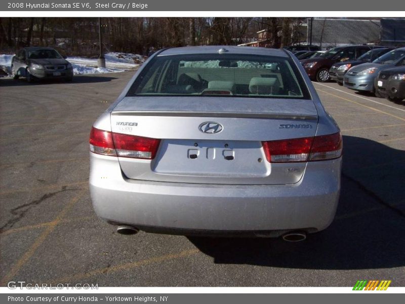 Steel Gray / Beige 2008 Hyundai Sonata SE V6