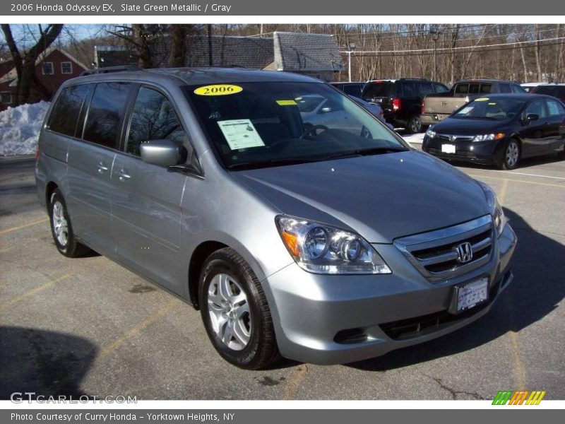 Slate Green Metallic / Gray 2006 Honda Odyssey EX