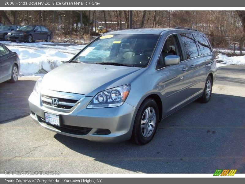 Slate Green Metallic / Gray 2006 Honda Odyssey EX