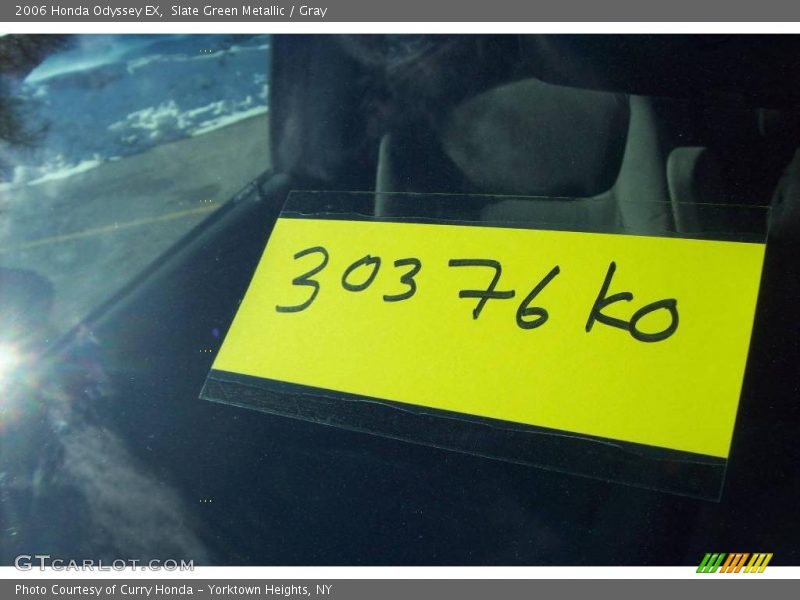 Slate Green Metallic / Gray 2006 Honda Odyssey EX