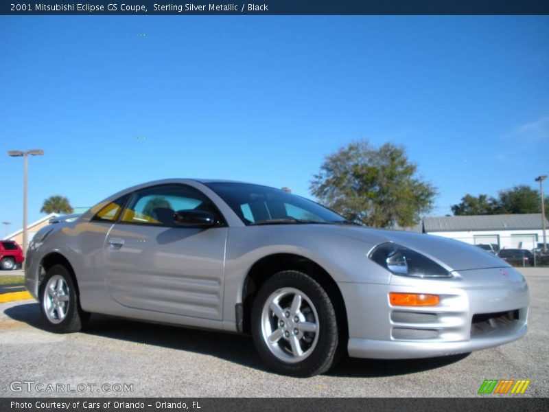 Sterling Silver Metallic / Black 2001 Mitsubishi Eclipse GS Coupe