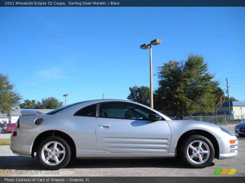 Sterling Silver Metallic / Black 2001 Mitsubishi Eclipse GS Coupe