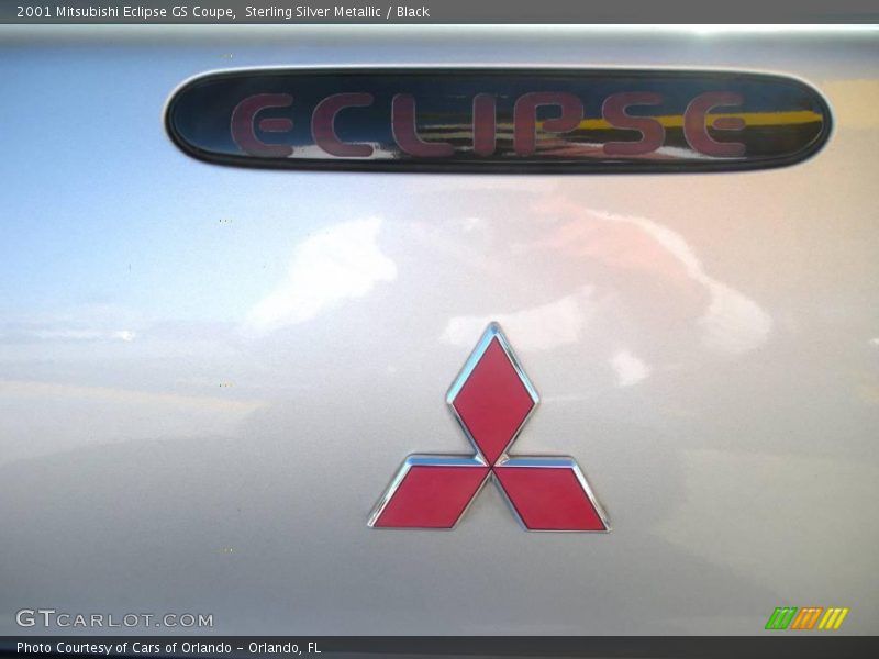 Sterling Silver Metallic / Black 2001 Mitsubishi Eclipse GS Coupe