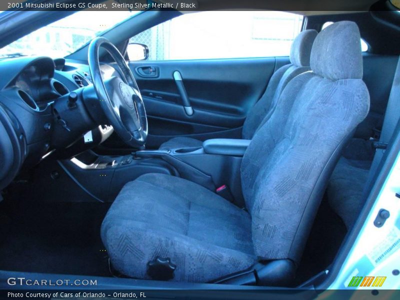 Sterling Silver Metallic / Black 2001 Mitsubishi Eclipse GS Coupe