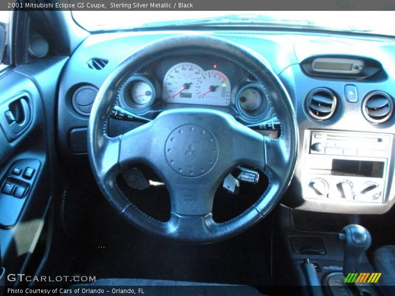 Sterling Silver Metallic / Black 2001 Mitsubishi Eclipse GS Coupe