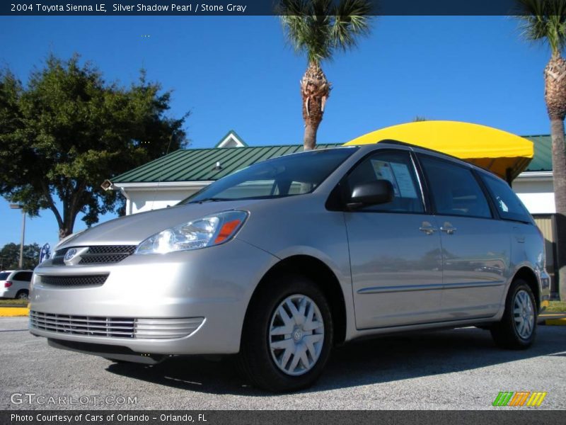 Silver Shadow Pearl / Stone Gray 2004 Toyota Sienna LE